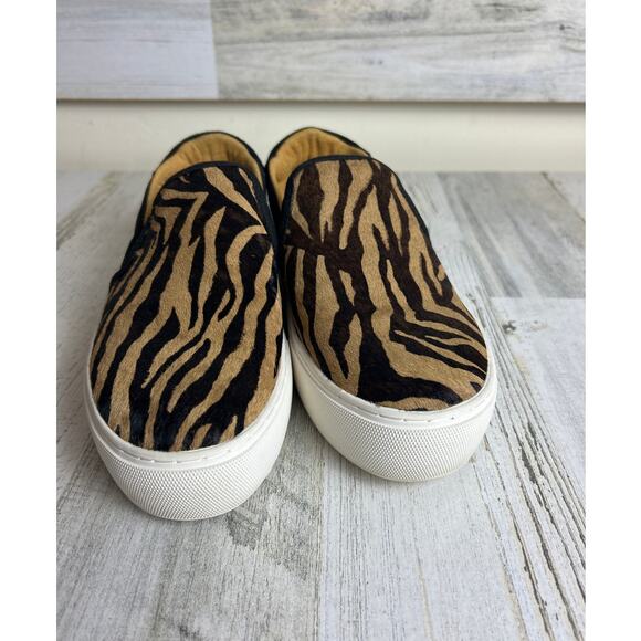 Ugg womens 7.5 Cahlvan tiger slip on calf fur suede leather sneaker comfort shoe - Picture 3 of 9